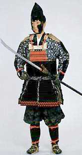 Воин периода Камакура, одетый в харамаки