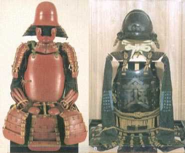 Два типичных ''комплекта'' для вассалов периода Сэнгоку