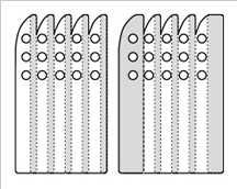 Pattern for kiritsuke-zane